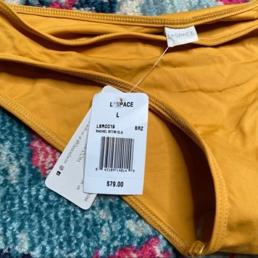 NWT l*space Rachel Bikini Bottom in Bronze